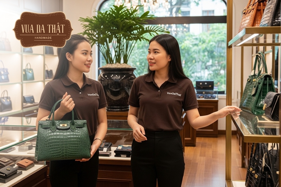 Nên bảo quản túi da cá sấu ở nơi có nhiệt độ ổn định