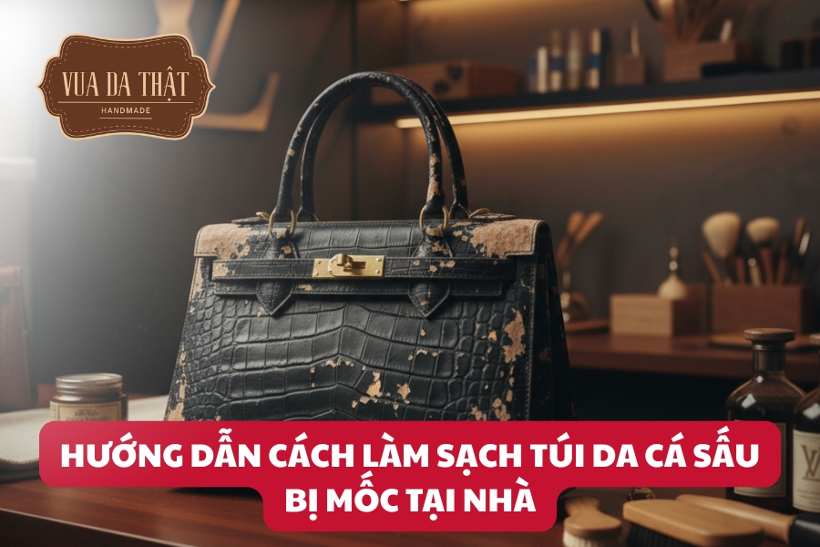 Hướng dẫn cách làm sạch túi cá sấu bị mốc tại nhà