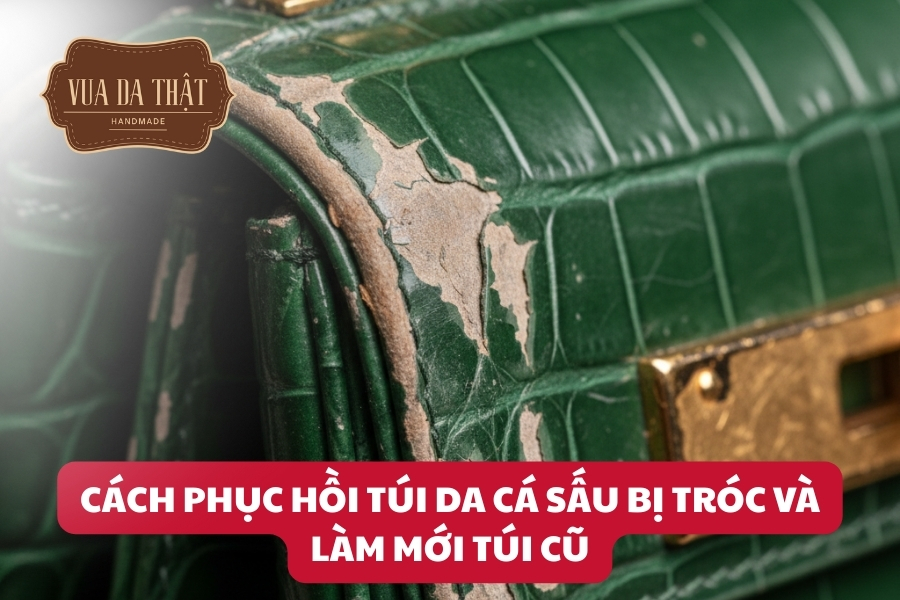 Cách phục hồi túi da cá sấu bị tróc