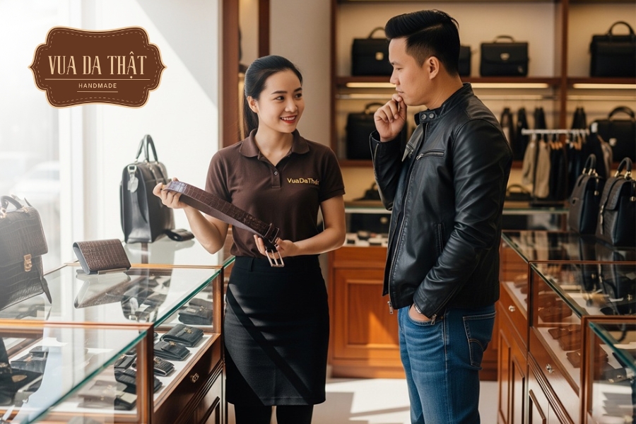 Hạn chế dùng xà phòng có tính kiềm mạnh hoặc các chất tẩy rửa mạnh để vệ sinh thắt lưng cá sấu