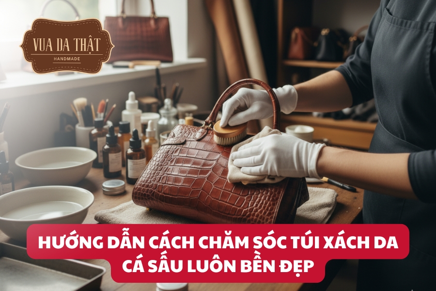 Hướng dẫn cách chăm sóc túi xách da cá sấu