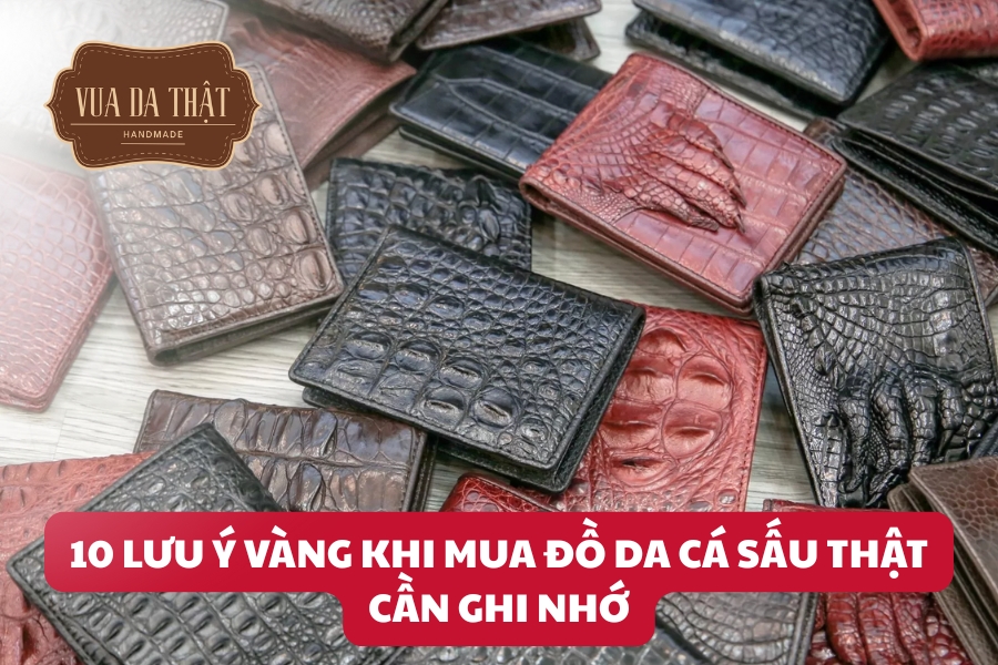 Những lưu ý khi mua đồ da cá sấu thật