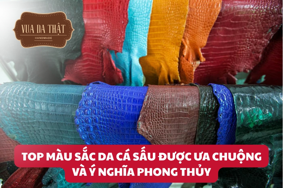Các màu sắc da cá sấu được ưa chuộng hiện nay và ý nghĩa phong thủy