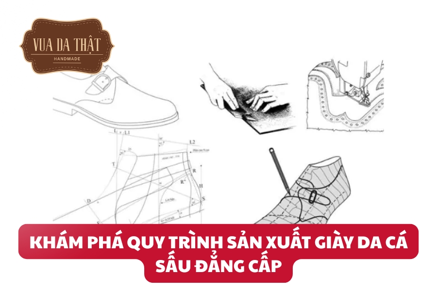 Quy trình sản xuất giày da cá sấu chi tiết