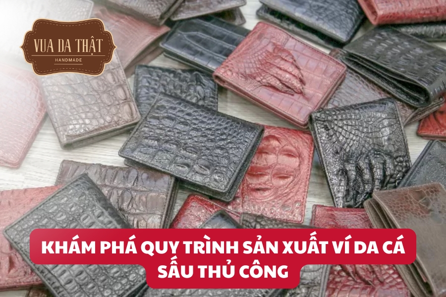 Quy trình sản xuất ví da cá sấu thủ công
