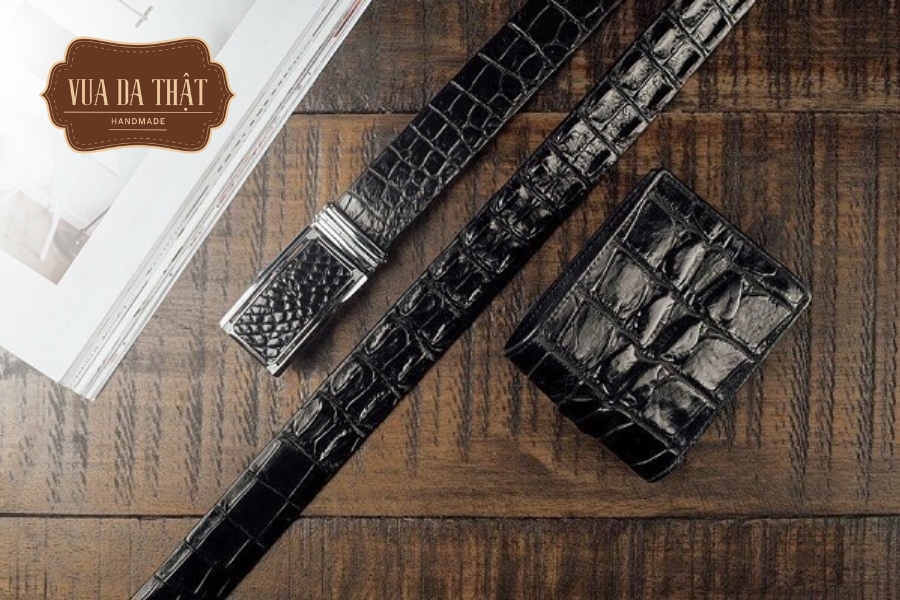 Sản phẩm làm từ da cá sấu luôn mang một họa tiết riêng biệt