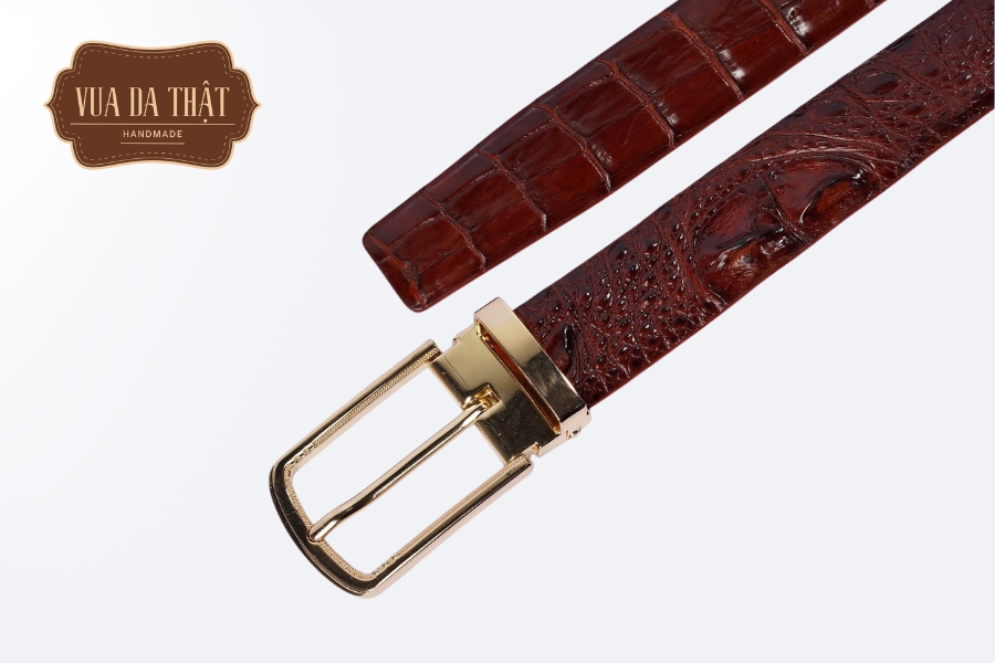 Thắt Lưng Da Cá Sấu Loại Nào Tốt? Hướng Dẫn Chọn Mua Sản phẩm thắt lưng da cá sấu nguyên miếng